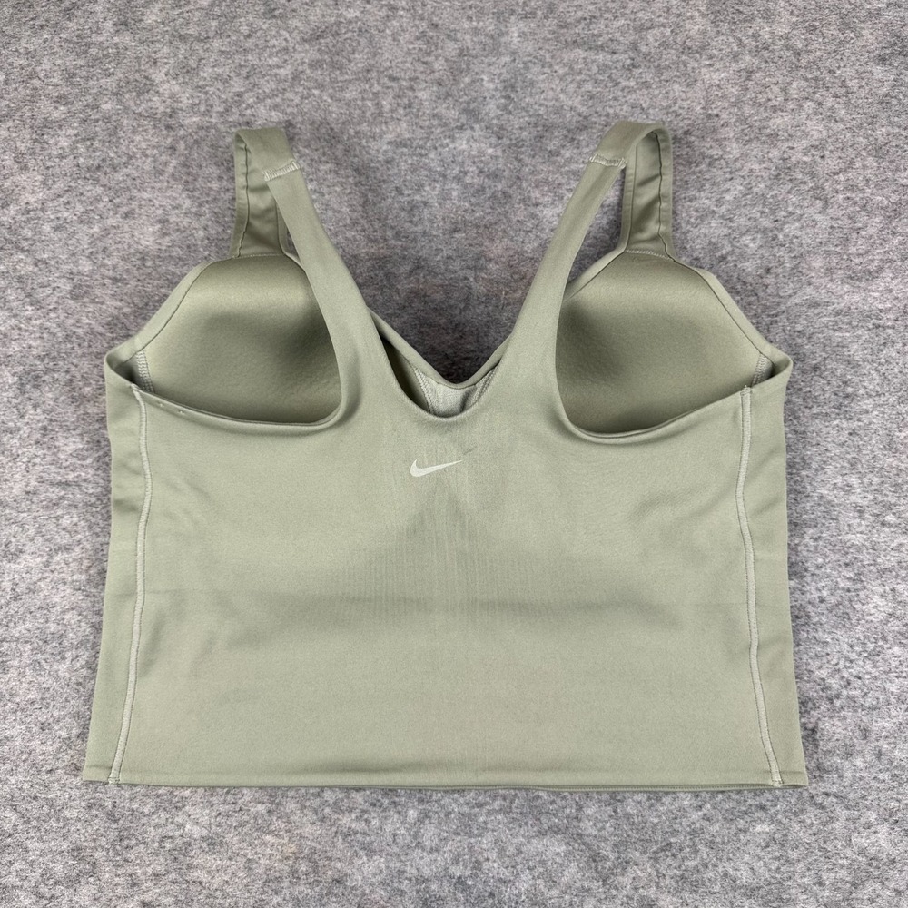 Nike Dri Fit Alate Sports Bra Tank Top Medium Support Green Womens XL - Picture 4 of 7